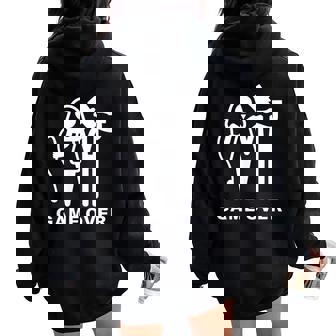 De Despedida Deoltero Látigo Hombre Cerveza Game Over Women Oversized Hoodie Back Print - Regaloses