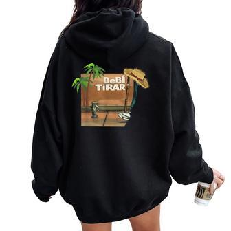 Debi Frog Tirar Mas Fotos Retro 2025 For Women Women Oversized Hoodie Back Print - Thegiftio UK