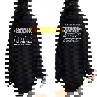 Desembarkation Awful No Recomendaría Broma Deiaje En Barco Women Oversized Hoodie Back Print - Regaloses
