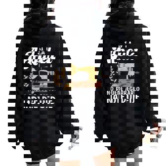 Día De Abuelai La Abuela No Puede Arreglarlo Nadie Puede Women Oversized Hoodie Back Print - Regaloses
