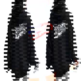 Día De La Independencia De Estados Unidos 4 De Julio Bandera Americana Para Es Y Hombres Women Oversized Hoodie Back Print - Regaloses