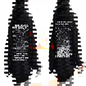What Didn't You Understand Chimie Humor Teacher Science Sweat à capuche oversize pour femme avec imprimé dans le dos - Cadeauxyz