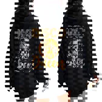Disco Queen 70'S Disco Themed Vintage Seventies Costume Women Oversized Hoodie Back Print - Thegiftio