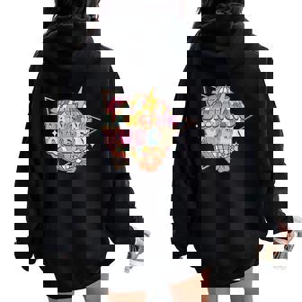 Disco Queen Dance Mom Dancing Queenintage Dancing Années 70 Sweat à capuche oversize pour femme avec imprimé dans le dos - Cadeauxyz