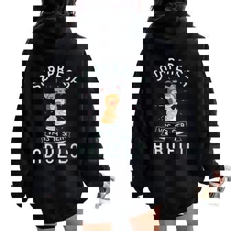 Divertida OrpresaAs Aer Abuelo Embarazo Noticia Cuello Women Oversized Hoodie Back Print - Regaloses