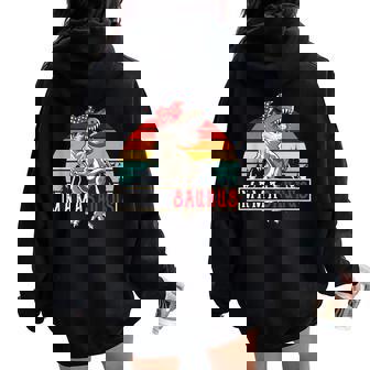 Divertido Mamasaurus T Rex Dinosaurio Mamaaurus Family Women Oversized Hoodie Back Print - Regaloses