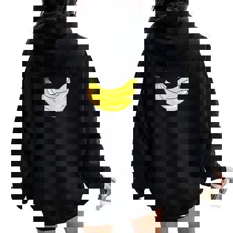 Dolce And Banana 面白いバナナ フルーツデザイン レディース オーバーサイズ パーカー バックプリント - Kawaiitshirt