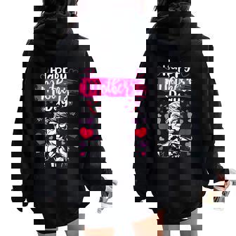 Donald Trump Happy Mother's Day Conservative Mom For Trump Women Oversized Hoodie Back Print | Mazezy