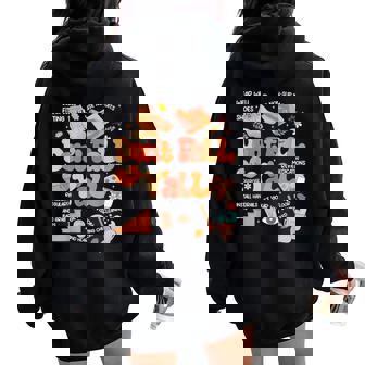 Don't Fall Y'all Fall Prevention Fall Physical Therapy Nurse Women Oversized Hoodie Back Print - Thegiftio