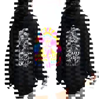 Drag Up Your Life Drag Queen Graphiques Amusants Sweat à capuche oversize pour femme avec imprimé dans le dos - Cadeauxyz