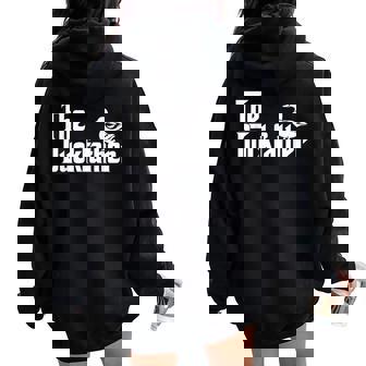 The Duck Father Duck Lover Dad Fathers Day Duck Lovers Women Oversized Hoodie Back Print - Thegiftio