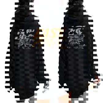 Easy Tiger Vintage Distressed Tiger Trendy Grunge Indie Boho Women Oversized Hoodie Back Print - Thegiftio UK