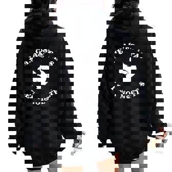 Ecureuil Me Casse Pas Les Noisettes Humour Animaux Sweat à capuche oversize pour femme avec imprimé dans le dos - Cadeauxyz