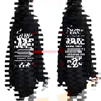 Encore Mamie Chargement En Course 2025 Grand-Mère Sweat à capuche oversize pour femme avec imprimé dans le dos - Cadeauxyz