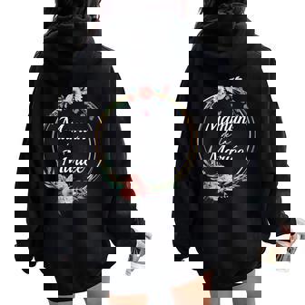 Evjf Drôle Maman De La Mariée Humour Mère De La Mariée Sweat à capuche oversize pour femme avec imprimé dans le dos - Cadeauxyz