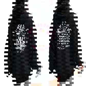 My Favorite Dental Hygienist Calls Me Mom Mother's Day Women Oversized Hoodie Back Print - Thegiftio