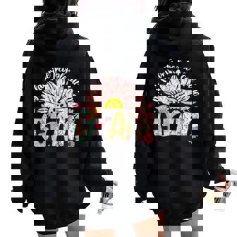 My Favorite People Call Me Gram Girly Women Women Oversized Hoodie Back Print | Mazezy