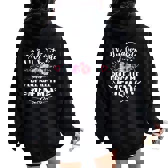 My Favorite People Call Me Meema Mother's Day Women Oversized Hoodie Back Print - Thegiftio