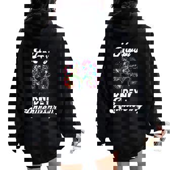 Feliz Aniversario Del Riñón Receptor De Órgano De Trasplante De Riñón Women Oversized Hoodie Back Print - Regaloses