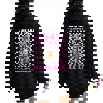 In My Feral Mama Era Raccoon Racoon Loves Women Oversized Hoodie Back Print | Mazezy