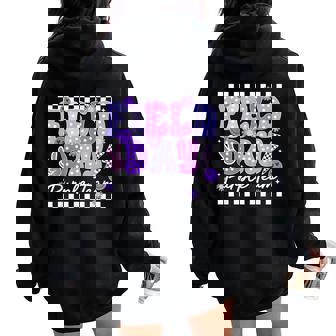 Field Day Trip Purple Team Color Game Competition Boys Girls Women Oversized Hoodie Back Print | Mazezy
