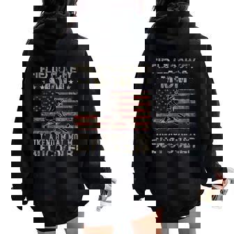 Field Hockey Mom Like A Normal Mom But Cooler Mother's Day Women Oversized Hoodie Back Print | Mazezy