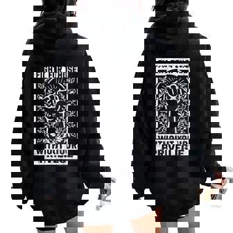 Fight For Those Without Your Privilege For Women Women Oversized Hoodie Back Print - Thegiftio UK