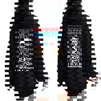 Fireworks Director I Run You Run 4Th Of July Women Women Oversized Hoodie Back Print | Mazezy