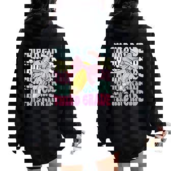 First Day Of School Third Grade Coquette 3Rd Grade Women Oversized Hoodie Back Print | Mazezy