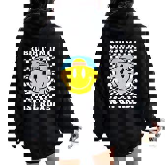 First Grade Boy Bruh I'm In 1St Grade Student Back To School Women Oversized Hoodie Back Print | Mazezy