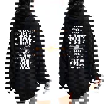 First Mom Now Oma New Oma Mother's Day Women Oversized Hoodie Back Print | Mazezy