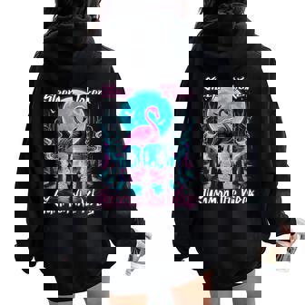 Flamingo Ritual Sleep Token Aesthetic Moon Vibes Women Oversized Hoodie Back Print - Thegiftio