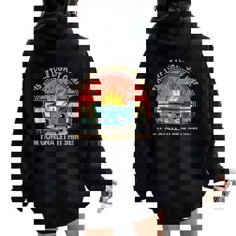 Fun Groovy This Little Light-Of Mine Emotional Dumpster Fire Women Oversized Hoodie Back Print - Thegiftio