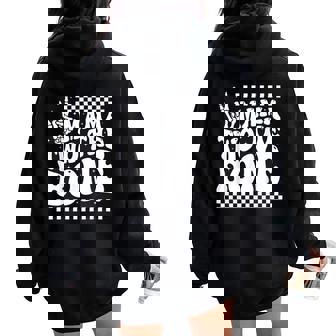 2Nd Birthday Boy Mama Of The Bad Two The Bone Family Women Oversized Hoodie Back Print - Seseable
