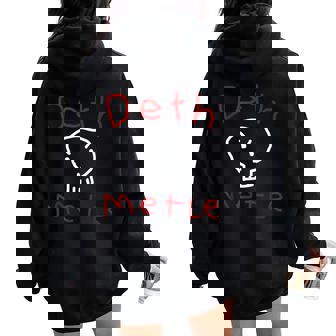 Death Metal Ironic Sarcastic Humor Goth Women Oversized Hoodie Back Print - Thegiftio