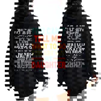 Father Daddy From Daughter Fathers Day レディース オーバーサイズ パーカー バックプリント - Kawaiitshirt