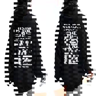 Field Day Listen Up Rizzlers Field Day 5Th Grade Women Oversized Hoodie Back Print - Thegiftio UK