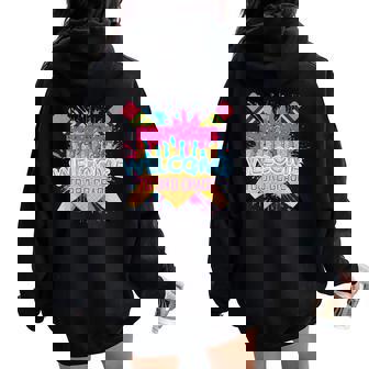 Ice Cream Drip Welcome To Third Grade Back To School Women Oversized Hoodie Back Print - Thegiftio