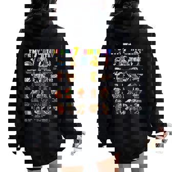 Italian Brainrot It’S My 7Th Birthday Meme Boys Girls Women Oversized Hoodie Back Print - Thegiftio