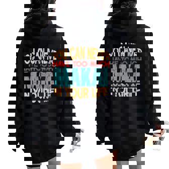 Makai Personalizada Con Nombre De Broma Women Oversized Hoodie Back Print - Regaloses
