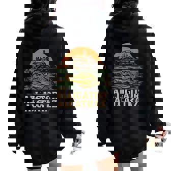 Meme Florida Everglades Alligator Alcatraz Women Oversized Hoodie Back Print | Mazezy