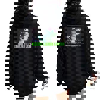 Weirdcore Lizard Lizard Lizard Meme Animal Men Women Oversized Hoodie Back Print | Mazezy