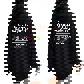 Futura Abuela 2026 Loading Bebé Nieto Ascendida A Abuela Women Oversized Hoodie Back Print - Regaloses