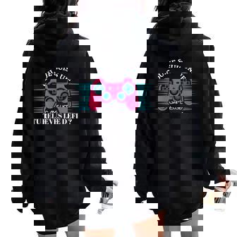 Geek Geekette Gameuse Mordue De Jeuxideo Sweat à capuche oversize pour femme avec imprimé dans le dos - Cadeauxyz