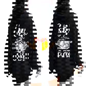 Gigi Of Both Baseball Softball Gigi Of Ballers Women Oversized Hoodie Back Print - Thegiftio