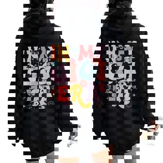 In My Gigi Era Groovy Retro Butterfly Women Women Oversized Hoodie Back Print | Mazezy