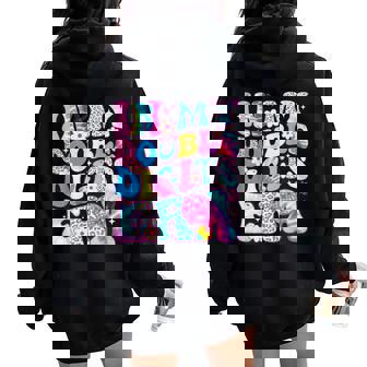 Girl In My Double Digits Era Retro 10 Year Old 10Th Birthday Women Oversized Hoodie Back Print | Mazezy