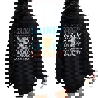 Girl Lainey Name Personalized Name Cowgirl Women Oversized Hoodie Back Print - Thegiftio