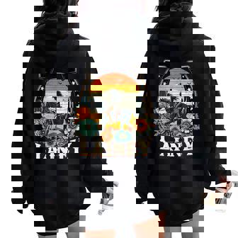 Girl Lainey Personalized Name Cowgirl Women Oversized Hoodie Back Print | Seseable UK