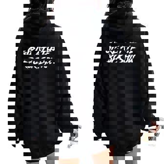 Girl At The Rock Show Women Oversized Hoodie Back Print - Thegiftio